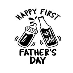 Happy First Fathers Day Svg, Fathers Day Svg, First Fathers Day, 1st Fathers Day Svg, New Father Svg, New Dad Svg, 1st D