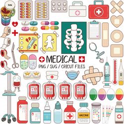 Medical SVG | Healthcare PNG, Nurse, Doctor, Health Clip Art, Healthcare png, Medicine, Pandemic, Mask, Sanitizer