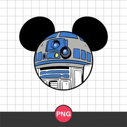 R2 D2 Mickey Ears Png, Star Wars Disney Png, Star Wars Png Digital File