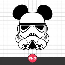 Stormtrooper Mickey Ears Png, Star Wars Disney Png, Star Wars Png Digital File