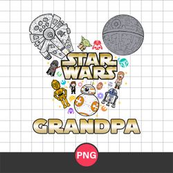 Disney Star Wars Grandpa Png, Mickey Star Wars Png, Star Wars Png Digital File