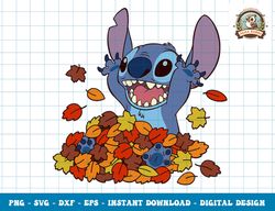 Disney Lilo & Stitch Autumn Leaves Stitch png, sublimation,dxf,svg,eps