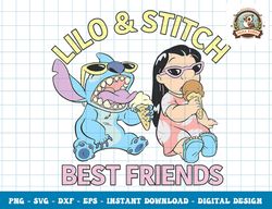 Disney Lilo & Stitch Best Friends Sunglasses & Ice Cream png, sublimation,dxf,svg,eps