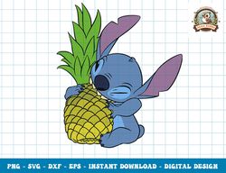 Disney Lilo & Stitch Big Bite Pineapple Portrait png, sublimation,dxf,svg,eps