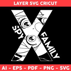 Anya Forger Svg, Anya Svg, Spy x Family Svg, Spy x Family Logo Svg, Spy x Family Png, Anime Svg -Digital File