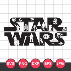 Star Wars Logo Svg, Star Wars Svg, Star Wars Movie Svg, Png Jpg Dxf Eps Digital File