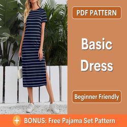sewing pattern pdf dress - sewing patterns for women - dress pattern - dress sewing pattern - dress pdf pattern