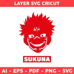 Ryomen Sukuna Svg, Sukuna Svg, Sukuna Face Svg, Jujutsu Kaisen Svg, Anime Character Svg, Anime Svg - Digital File