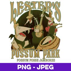 Disney A Goofy Movie Lester's Possum Park V1 , PNG Design, PNG Instant Download