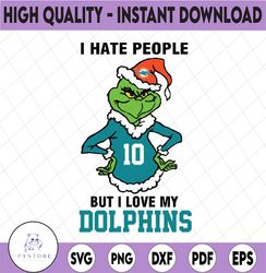 I Hate People But I Love My Dolphins, Miami Dolphins svg NFL Teams, NFL Teams Svg, NFL svg, Football Svg, Sport bundle