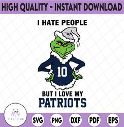 I Hate People But I Love My New England Patriots, New England Patriots svg NFL Teams, NFL Teams Svg, NFL svg, Football