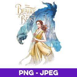 Disney Beauty & The Beast Belle Legendary Graphic V4 , PNG Design, PNG Instant Download