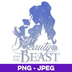 Disney Beauty & The Beast Belle Smell A Rose Profile V4 , PNG Design, PNG Instant Download