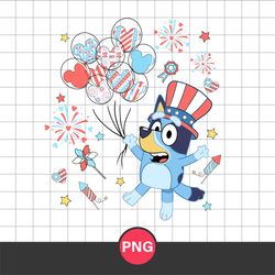 Bluey Happy 4th Of July Png, 4th Of July Png, Bluey 4th Of July Png, Bluey Png, Patriotic Png Digital File