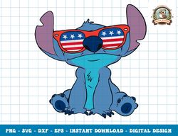 Disney Lilo & Stitch Fourth Of July Sunglasses png, sublimation,dxf,svg,eps