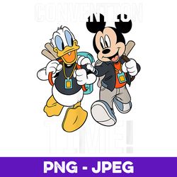 Disney D23 Expo Mickey and Donald Convention Time V4 , PNG Design, PNG Instant Download