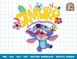 Disney Lilo & Stitch Graawrr Stitch Roar png, sublimation,dxf,svg,eps
