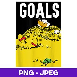 Disney Ducktales Scrooge McDuck Goals , PNG Design, PNG Instant Download
