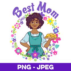 Disney Encanto Julieta Madrigal Best Mom Portrait V1 , PNG Design, PNG Instant Download