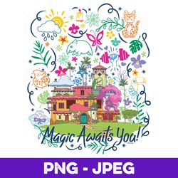 Disney Encanto Magic Awaits you Casa Madrigal V1 , PNG Design, PNG Instant Download