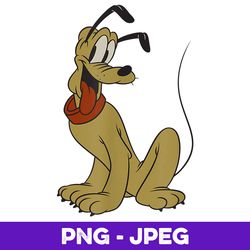 Disney Happy Pluto , PNG Design, PNG Instant Download
