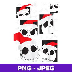 Disney Holiday Jack Skellington Santa , PNG Design, PNG Instant Download