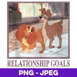 Disney Lady And The Tramp Relationship Goals V2 , PNG Design, PNG Instant Download