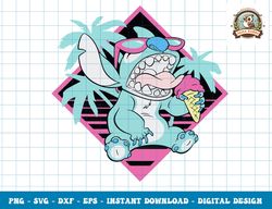 Disney Lilo & Stitch Ice Cream Retro 90s Beach png, sublimation png, sublimation,dxf,svg,eps