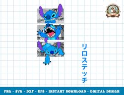 Disney Lilo & Stitch Kanji Stitch Stacked Panels png, sublimation,dxf,svg,eps
