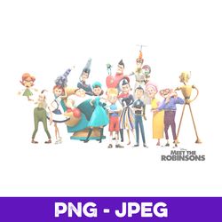 Disney Meet The Robinsons Family Portrait V1 , PNG Design, PNG Instant Download