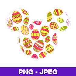 Disney Mickey And Friends Mickey Mouse Easter Egg Fill , PNG Design, PNG Instant Download