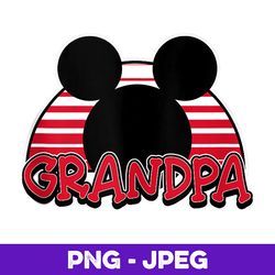 Disney Mickey Mouse Grandpa V2 , PNG Design, PNG Instant Download