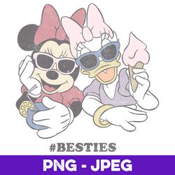 Disney Minnie & Daisy Sunglasses and Treats Besties V1 , PNG Design, PNG Instant Download