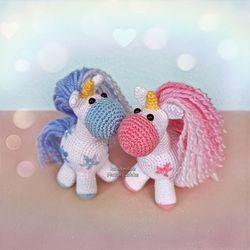 Magical Unicorn, Soft toy white unicorn, Little crochet unicorn