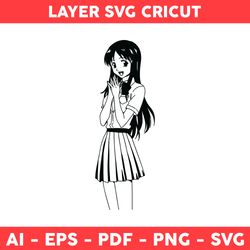 Inoue Orihime Svg, Orihime Bleach Svg, Bleach Character Svg, Bleach Hell Verse Svg, Anime Svg, Manga Svg - Digital File