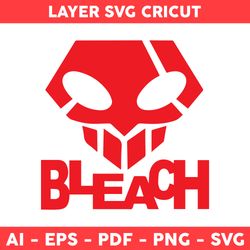 Kurosaki Ichigo Svg, Bleach Logo Svg, Bleach Svg, Bleach Character Svg, Bleach Hell Verse Svg, Anime Svg, Manga Svg