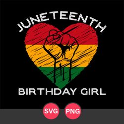 Juneteenth Birthday Girl Svg, Black History Svg, Juneteenth Svg, Png Digital File