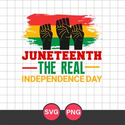The Real Independence Day Svg, Juneteenth Svg, Black History Svg, Png Digital File