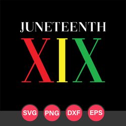 Juneteenth XIX Svg, Juneteenth Svg, Black History Svg, Png Digital File