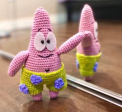 Crochet pattern cartoon character amigurumi toy