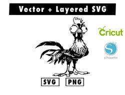 Hey Hey the Rooster svg and png files for cricut machine , anime svg , manga svg , Goku svg