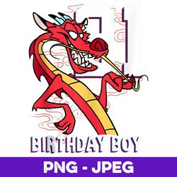 Disney Mulan Mushu 21st Birthday Boy Portrait V2 , PNG Design, PNG Instant Download