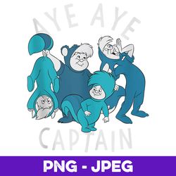 Disney Peter Pan The Lost Boys Aye Aye Captain V2 , PNG Design, PNG Instant Download