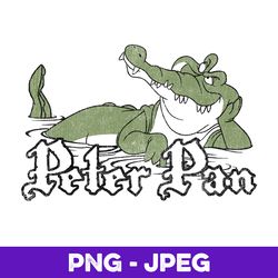 Disney Peter Pan Tick-Tock The Crocodile V1 , PNG Design, PNG Instant Download