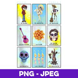 Disney Pixar Coco Group Shot Table 1 Panels V2 , PNG Design, PNG Instant Download