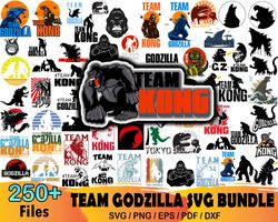 250 Team Godzilla Bundle Svg, Cartoon Svg, Team Godzilla Svg, Cartoon Svg, Team Godzilla Svg, Godzilla Svg, Retro Godzil