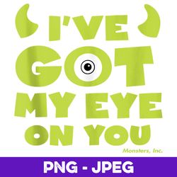 Disney Pixar Monsters Inc Mike Wazowski Eye On You V2 , PNG Design, PNG Instant Download