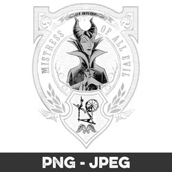 Disney Sleeping Beauty Maleficent Mistress Of All Evil Logo V2 , PNG Design, PNG Instant Download
