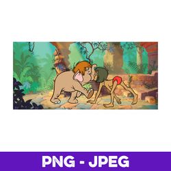 Disney The Jungle Book Scene V1 , PNG Design, PNG Instant Download