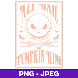Disney The Nightmare Before Christmas Hail The Pumpkin King V1 , PNG Design, PNG Instant Download
